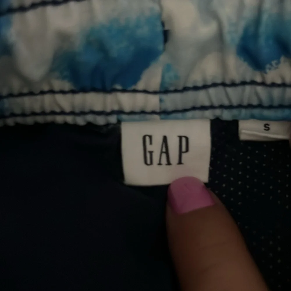 Gap Men’s Tropical Hawaiian Blue Multicolor Board Shorts Swimming Trunks Small